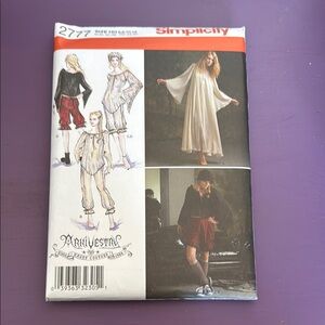 Simplicity 2777 Misses Gown and Bottoms Sewing Pattern for Women